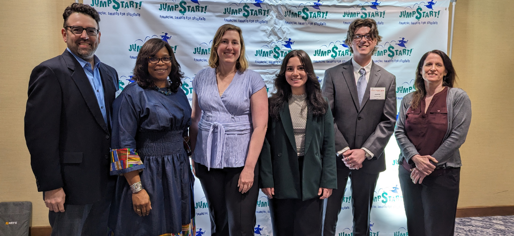 Photo of NEFE staff taking a photo at Jumpstart Event in Washington DC