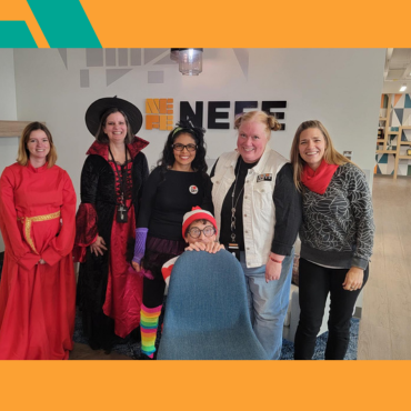 Some NEFE staff celebrating Halloween