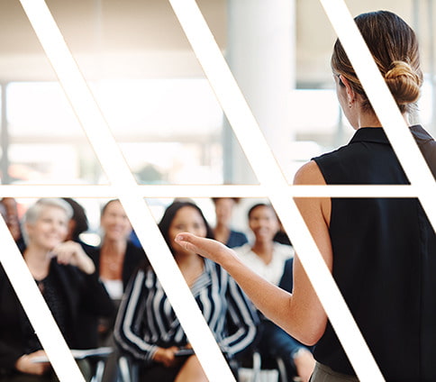 NEFE group listening to speaker