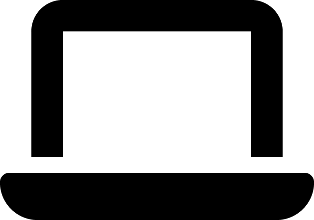 A graphic representing a laptop