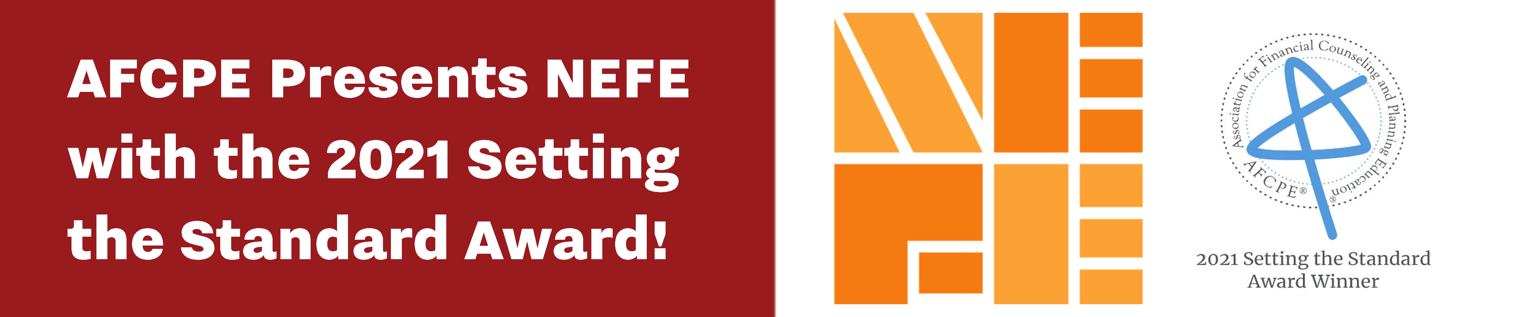 NEFE and AFCPE logos