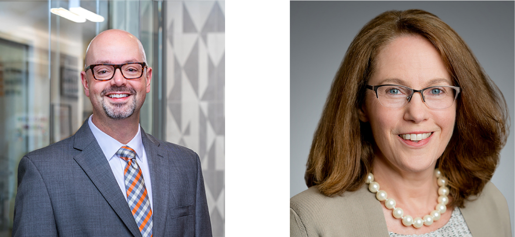 side-by-side headshots of Billy Hensley and Gerri Walsh